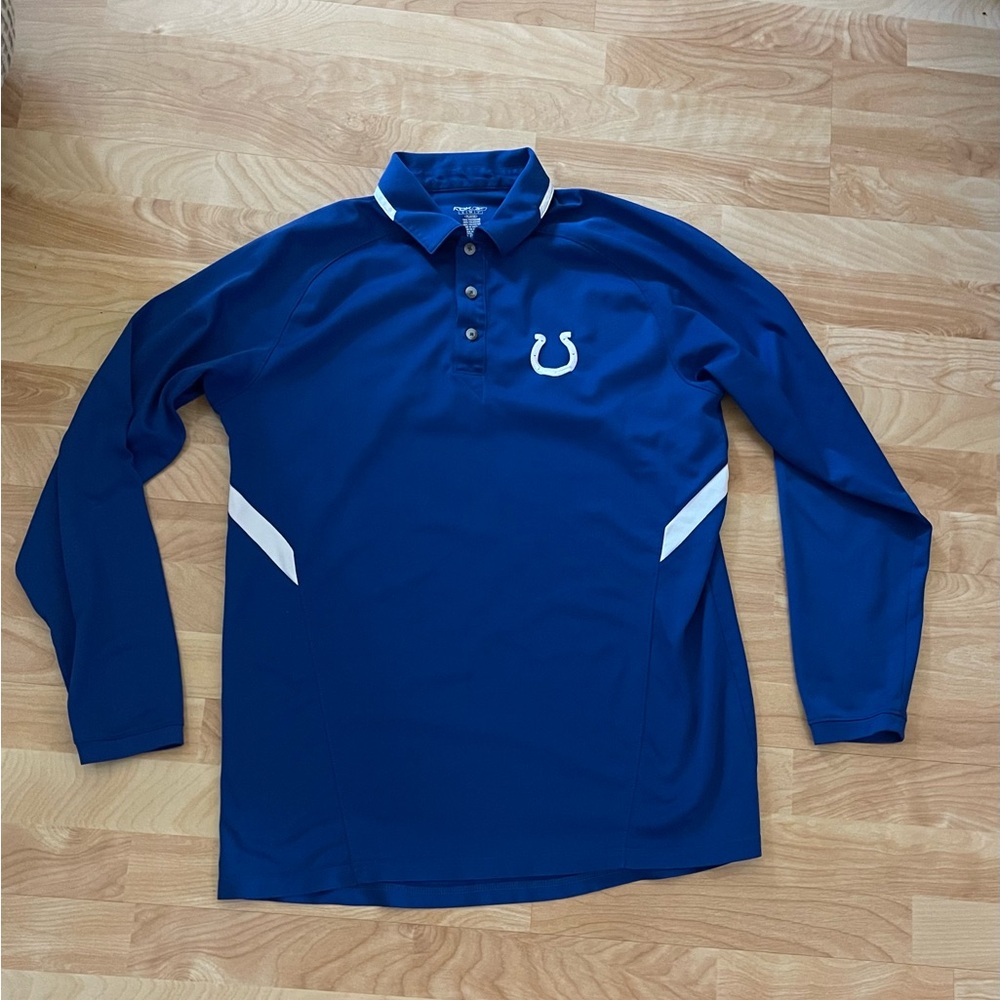 Reebok Indianapolis Colts long sleeved polo men’s size small